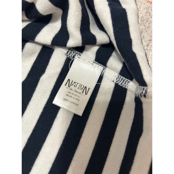 Nation LTD Medium Beatrice Tank Dress navy white‎ stripe old money beach preppy - Picture 6 of 8